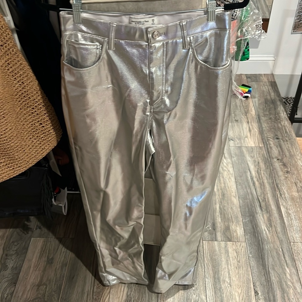 Abercrombie and Fitch leather pants, size 29